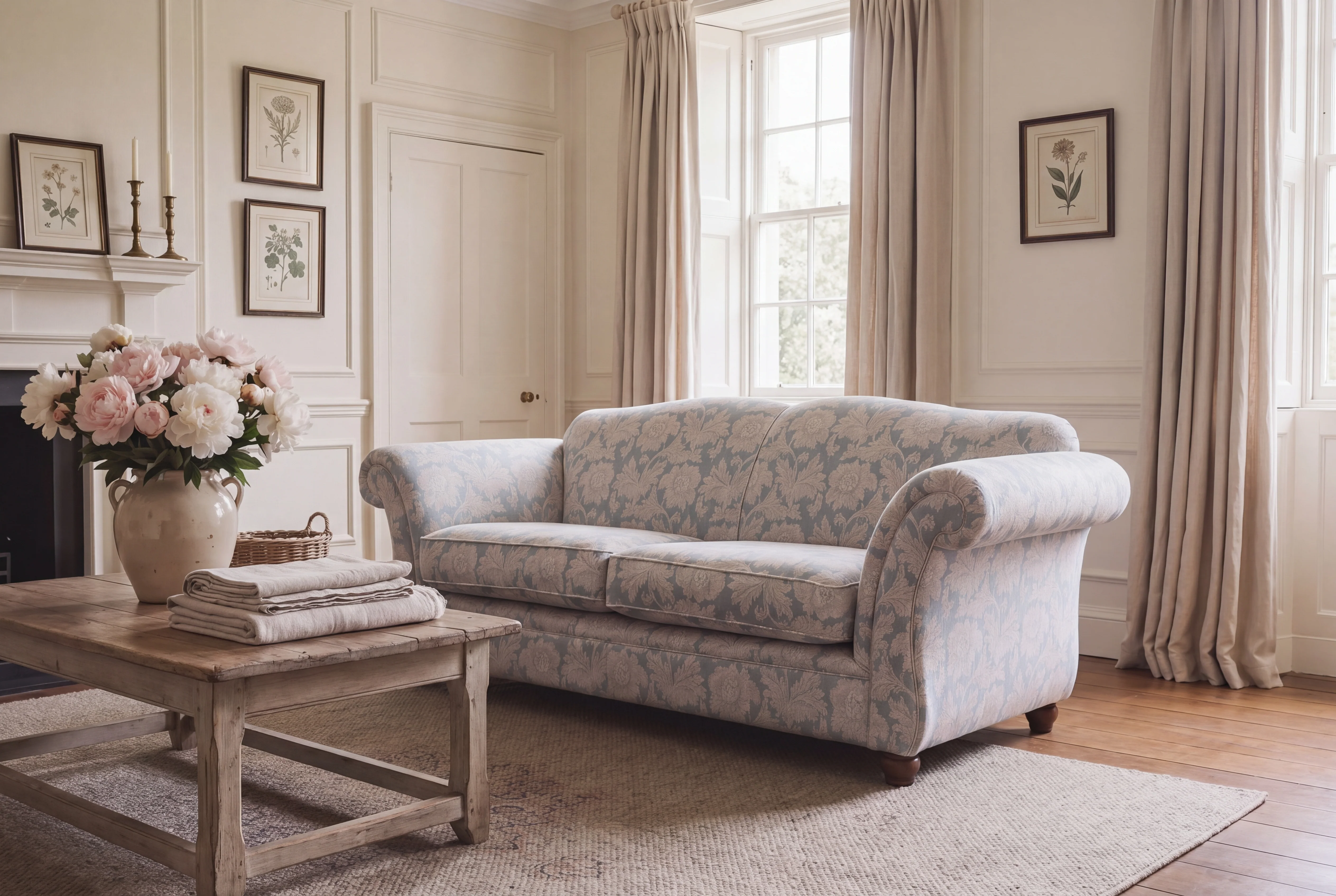 Woburn | 3 Seater Sofa | Provence French Blue