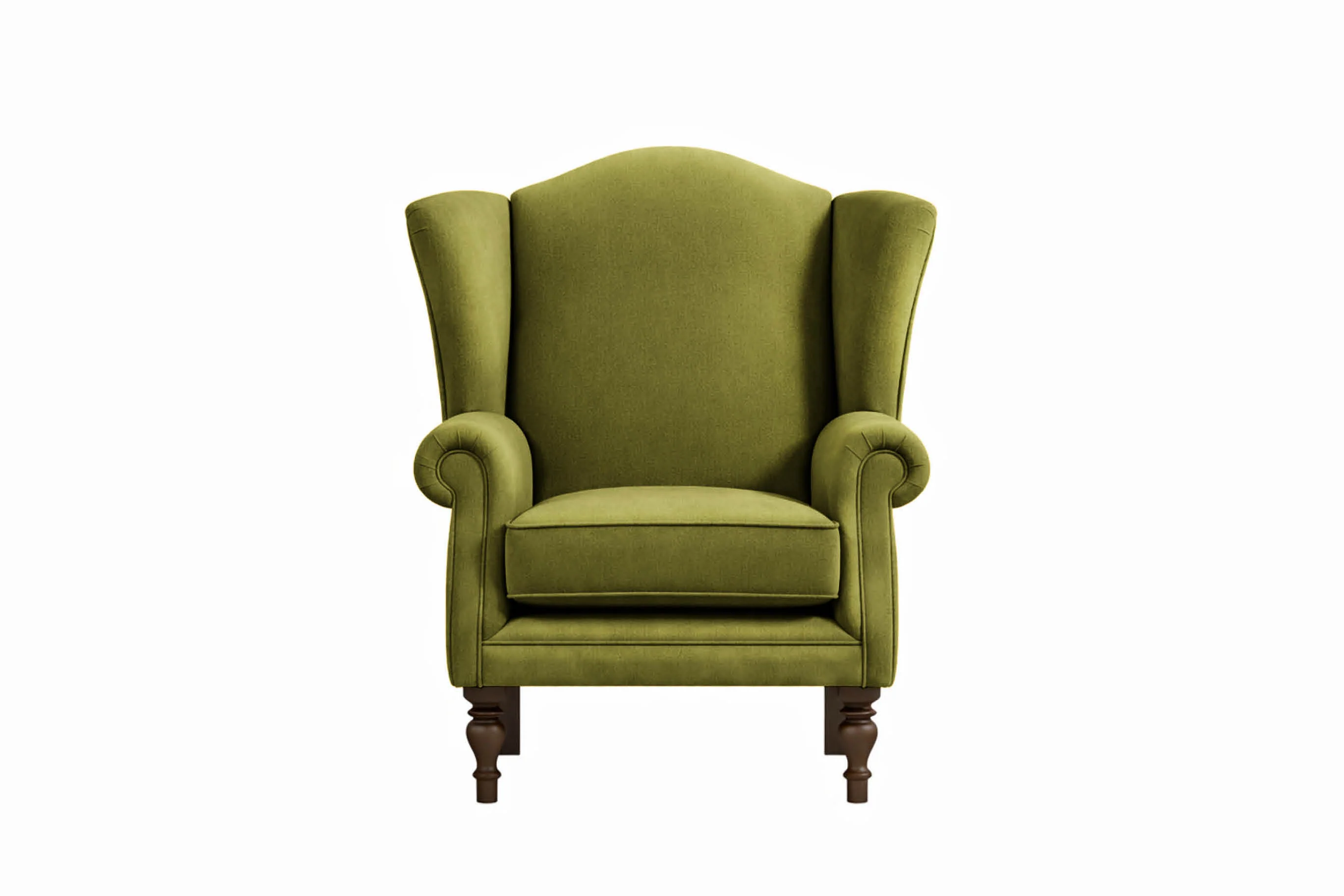 Woburn | Highback Chair | Opulence Olive Green