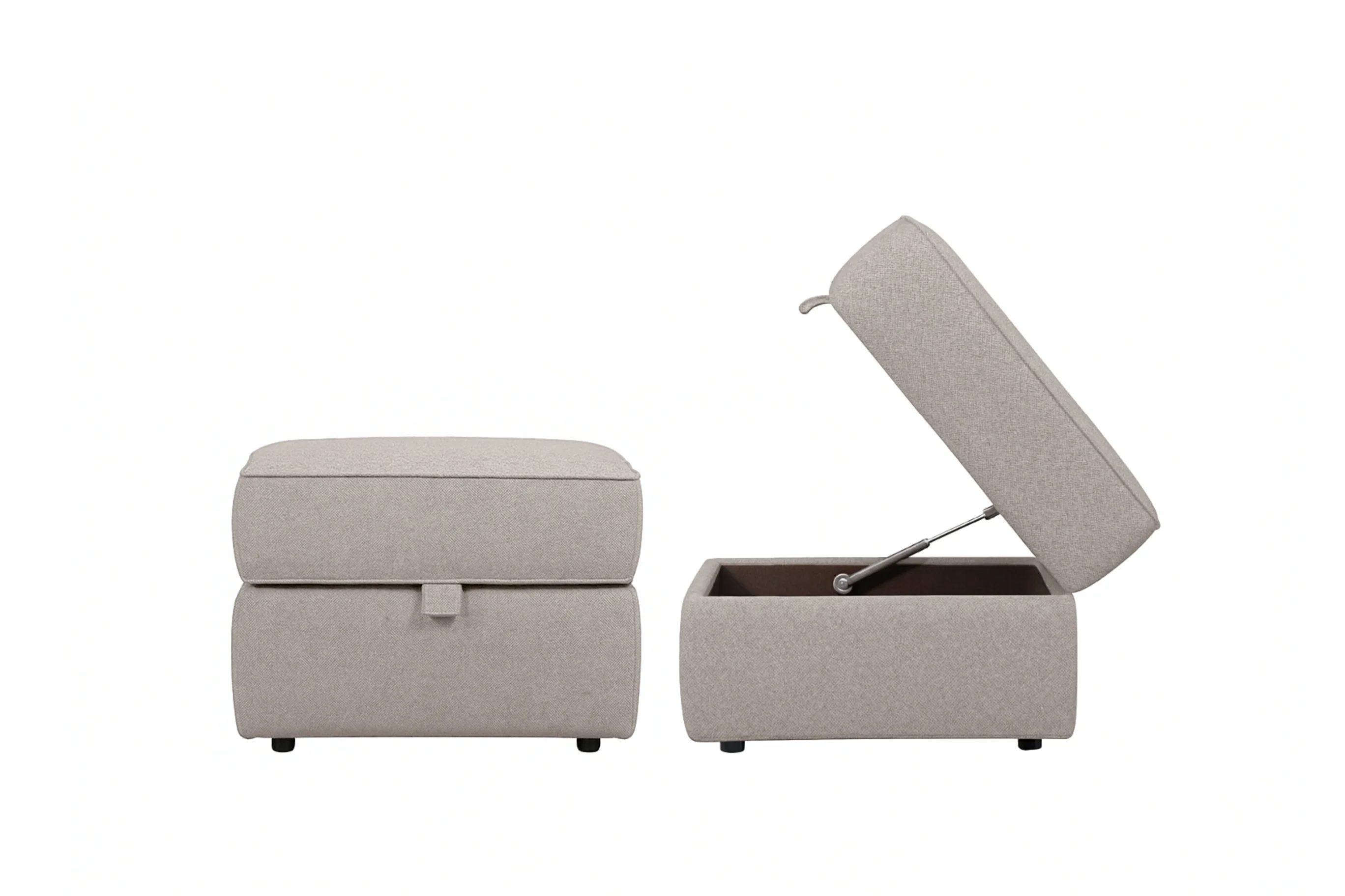 Woburn | Storage Stool | Orly Pebble